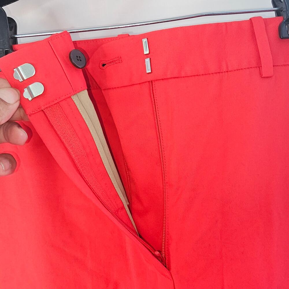 Theory High-Waist Wide-Leg Pant in Stretch Cotton Twill size 8 - Picture 4 of 9